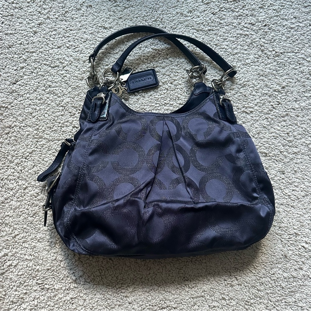 Navy Coach Handbag